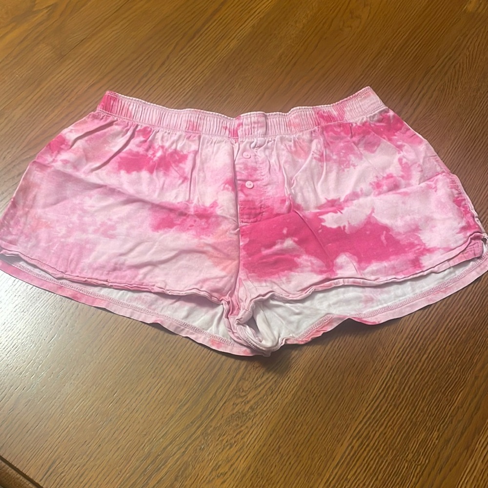 Pink Pajama Shorts, Size Small.